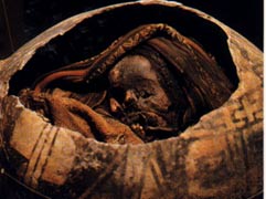 Momia en vasija. Museo Padre Le Paige San Pedro de Atacama